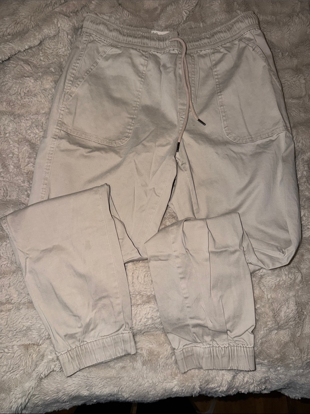 C&C California Cream Drawstring Joggers